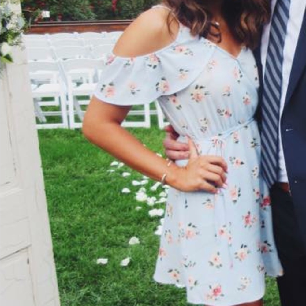 Light blue flower dress